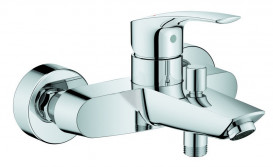 Комплект змішувачів для ванної Grohe Eurosmart New 3 в 1 зі штангою хром UA123238S0