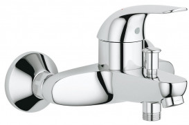 Комплект змішувачів для ванної Grohe Euroeco 3 в 1 з душовим набором хром 123226S