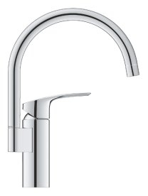 Комплект змішувачів для ванної Grohe Eurosmart 4 в 1 з душовим набором та змішувачем для кухні хром UA123248M3