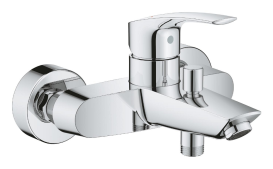 Комплект змішувачів для ванної Grohe Eurosmart 4 в 1 з душовим набором та змішувачем для кухні хром UA123248M3