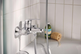 Комплект змішувачів для ванної Grohe Euroeco New 4 в 1 з душовим набором та змішувачем для кухні хром UA123242MK