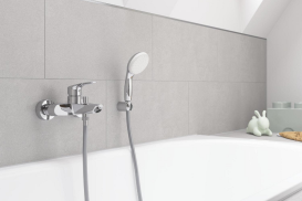 Комплект смесителей для ванной Grohe Eurosmart 3 в 1 с душевым набором хром UA123302M0