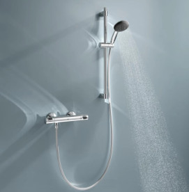 Комплект смесителей для ванной Grohe QuickFix Precision Flow 3 в 1 с душевым набором хром UA202503TS