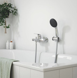 Комплект смесителей для ванной Grohe QuickFix Swift 3 в 1 с душевым набором хром UA202701SQ