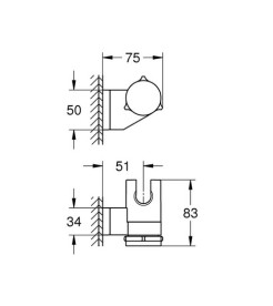 Комплект смесителей для ванной Grohe QuickFix Swift 3 в 1 с душевым набором хром UA202702SQ