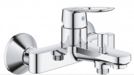 Комплект смесителей для ванной и кухни Grohe BauLoop 4 в 1 с душевым набором хром UA123225K1