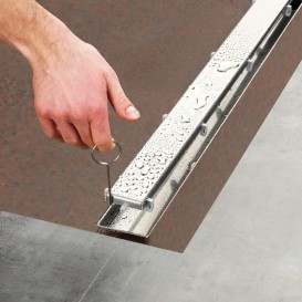 Комплект TECE TECElinus для монтажа дренажного канала с основой для плитки tile 800 мм нержавеющая сталь 15101080