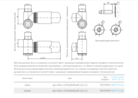 Комплект Теrma Integra All in One термостатический трехосевой левый белый мат TGETINTELKS96