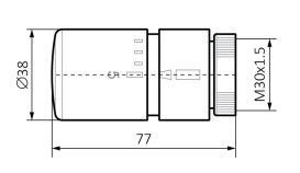 Комплект Теrma інтегрований запірний кутовий латунь сатин WRZOSSC1-ST