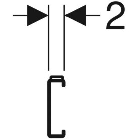 Комплект траверс та анкерів для кріплення ванни до стіни Geberit 554.980.00.1
