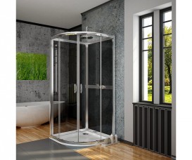 Комплект задних стенок Radaway Premium Plus 2S 90 см профиль хром стекло графит 33433-01-05N