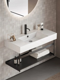 Консоль для раковини Catalano New Premium 95х43 см чорний матовий 5ST100GRNS