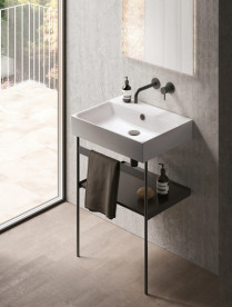 Консоль для раковины Catalano New Premium 55х43 см черный матовый 5ST60GRNS