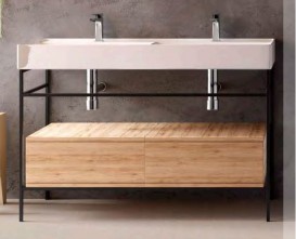 Консоль для раковины Hidra Faster Kiub 121х46 см дуб рустикаль KS2C120 110 rovere rustico