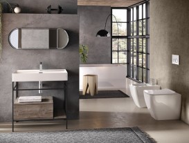 Консоль для раковини Hidra Faster Kiub 81х46 см темна ялина KSCP80 111 abete scuro