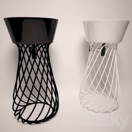 Консоль для раковини Hidra Wire метал чорний глянцевий W3 009 nero lucido