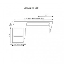 Консоль для раковины Marsan Oscar 140х50 МДФ черный/столешница стекло Oscar140х50black