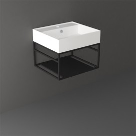 Консоль для раковини Simas Agile підвісна 51х46 см метал чорний матовий AGSS51