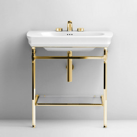 Консоль під раковину ArtCeram Civitas на 90 см із полицею золото CIA006 73