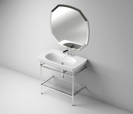 Консоль під раковину ArtCeram Civitas на 68 см з полицею хром CIA003 71