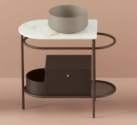 Консоль под раковину Artceram Flair 3.0 металл мокко матовый ACA067 56