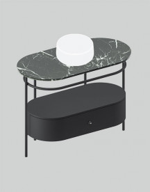 Консоль под раковину Artceram Flair 4.0 металл черный матовый ACA068 17