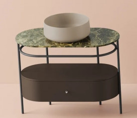 Консоль под раковину Artceram Flair 4.0 металл мокко матовый ACA068 56