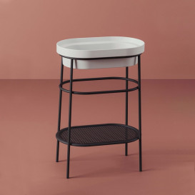 Консоль під раковину Artceram Fuori Scala на 58 см метал чорний матовий ACA055 17