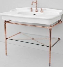 Консоль под раковину ArtCeram Hermitage на 112 см с полкой бронза HEA017 72