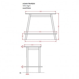 Консоль под раковину ArtCeram Naked System Trapezio на 97 см дуб выбеленный ACM012