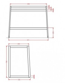 Консоль під раковину ArtCeram Naked System SLITTA на 97 см дуб вибілений ACM015