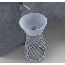 Консоль под раковину ArtCeram Wire на 43 см белый глянцевый ACA045 01