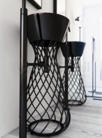 Консоль под раковину ArtCeram Wire на 43 см чёрный глянцевый ACA045 03