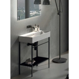 Консоль під раковину Hatria 42x24 см метал чорний матовий BHIRT0450250020