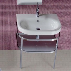 Консоль під раковину Hatria Daytime 70 см з полицею хром Y0P9