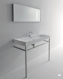 Консоль під раковину Kerasan Cento підлоги 100х45 см хром 9152K1