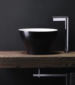 Консоль під раковину Kerasan Retro 73 см чорний глянсовий ніжки золото 7362K3