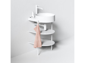 Консоль под раковину Ravak Yard 400 металл/МДФ белый матовый D80000E004