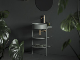 Консоль под раковину Ravak Yard 400 металл/МДФ зеленый D800008004