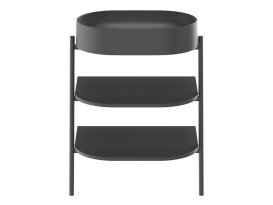 Консоль под раковину Ravak Yard 600 металл/МДФ черный матовый D80000D005