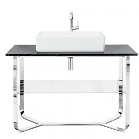 Консоль под раковину Villeroy & Boch Antheus 120х57 см нержавеющая сталь/мрамор черный B06400RP