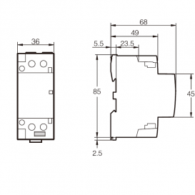 Контактор Tervix Pro Line OCT 2P 2NO 40A 230В 661421