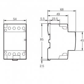 Контактор Tervix Pro Line OCT 4P 2NO+2NC 63A 230В 661561
