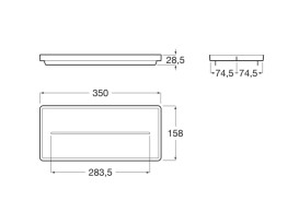 Контейнер для аксесуарів Roca Tempo пластик сірий матовий A817670C70