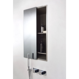 Коробка для зберігання в ніші Geberit ONE з вставними полицями сіра умбра 154.291.00.1