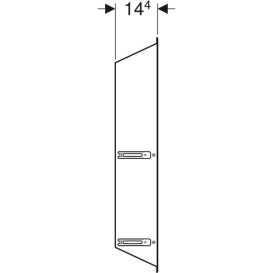 Коробка для зберігання в ніші Geberit ONE з вставними полицями сіра умбра 154.291.00.1
