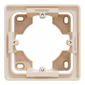 Коробка для відкритої установки Schneider Electric Unica New Studio 1-постова пластик бежевий NU800244