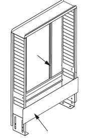 Корпус коллекторного шкафа (внутренний шкаф) TECE TECEfloor VS-UP 80/1175 сталь белый 77351016