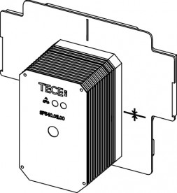 Корпус сливного клапана писсуара TECE U 2 с системой защиты застенного пространства 9820470