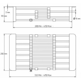 Корзина для кухонной мойки Kroner KRP Trocken-014 серый/хром CV026277